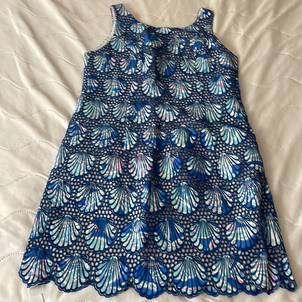 Lilly Pulitzer printed shell eyelet dress